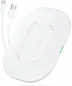 Ładowarki do telefonów - Choetech zestaw bezprzewodowa szybka ładowarka 15W dioda LED biały (T550-F) + ładowarka sieciowa USB 18W Power Delivery biały (Q5003-EU) + kabel zasilający (AC) T550-F-EU101ACWH - miniaturka - grafika 1