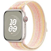 Akcesoria do smartwatchy - Pasek wymienny Apple 45mm hvězdně bílý/růžový provlékací sportovní  Nike (MUJY3ZM/A) - miniaturka - grafika 1