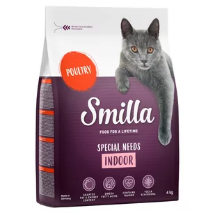 Smilla Adult Indoor, drób - 4 kg - Sucha karma dla kotów - miniaturka - grafika 1