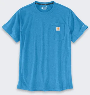 Koszulka Carhartt Force Mid Pocket Blue - Koszulki męskie - miniaturka - grafika 1