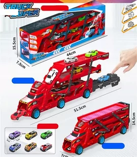 Samochód laweta transporter ciężarówka autka Wyrzutnia - Tory, garaże, parkingi - miniaturka - grafika 2