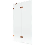 Parawany nawannowe - Mexen Lunar parawan nawannowy 2-skrzydłowy lewy 100 x 150 cm, transparent, różowe złoto - 897-100-100-60-00-L - miniaturka - grafika 1