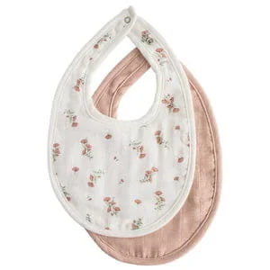 Śliniaki Muślinowe 2-Pack Blush/Pink Floral Mushie - Śliniaki i fartuszki - miniaturka - grafika 1