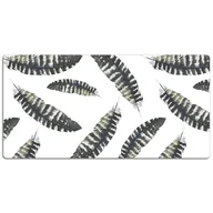 Podkładki na biurko - Podkładka na biurko Pióra w stylu Boho 120x60 cm, Dywanomat - miniaturka - grafika 1