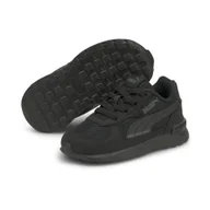 Buty dla dziewczynek - Niemowlęce obuwie sportowe Graviton AC PUMA Black Dark Shadow Gray - miniaturka - grafika 1