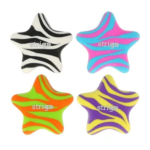 Gumka do ścierania do szkoły dla dzieci Strigo dwukolorowa Gwiazdy w 4 kolorach - Gumki biurowe - miniaturka - grafika 1
