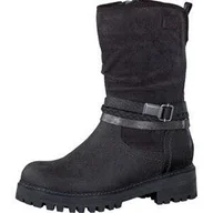 Kozaki damskie - s.Oliver Damskie kozaki z krótką cholewką 25438, szary Graphite Comb 216, 41 EU - miniaturka - grafika 1