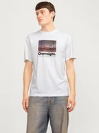 Koszulki męskie - Jack & Jones Koszulka w kolorze białym - miniaturka - grafika 1