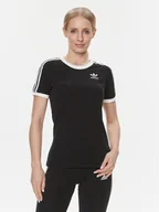 Koszulki i topy damskie - adidas T-Shirt adicolor Classics 3-Stripes GN2900 Czarny Regular Fit - miniaturka - grafika 1