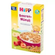 Przekąski dla dzieci - Hipp Musli wielozbożowe truskawki-maliny od 12. miesiąca 200 g Bio - miniaturka - grafika 1