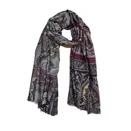 Apaszki i szaliki męskie - Marco Pascali Foulard Szalik męski, Szary/Fioletowy, 71x180 - miniaturka - grafika 1