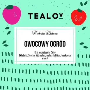 Herbata TEALOV zielona OWOCOWY OGRÓD 50g - Herbata - miniaturka - grafika 1