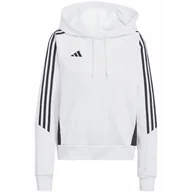 Bluzy damskie - Bluza damska adidas Tiro 24 Hooded biała IR7508 M - miniaturka - grafika 1