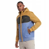 Kurtki męskie - Lekka męska kurtka sportowa polar niebiesko-musztardowa OM-JANP-0194 V8 XXL - miniaturka - grafika 1