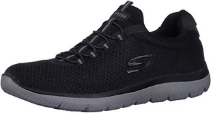 Skechers Sneakersy damskie Summits, Czarna siatka grafitowa wykończenie, 39.5 EU - Sneakersy damskie - miniaturka - grafika 1