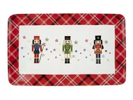 Talerze - Talerz do serwowania półmisek porcelanowy Nutcracker Dziadek do orzechów 25,8x15,8 cm - miniaturka - grafika 1
