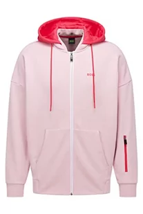 BOSS Męska bluza z kapturem Saggyart, Light/Pastel Pink683, XXL - Bluzy męskie - miniaturka - grafika 1