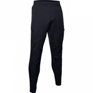 Spodenki męskie - Męskie spodnie UNDER ARMOUR STRETCH WOVEN UTILITY CARGO - czarne - miniaturka - grafika 1