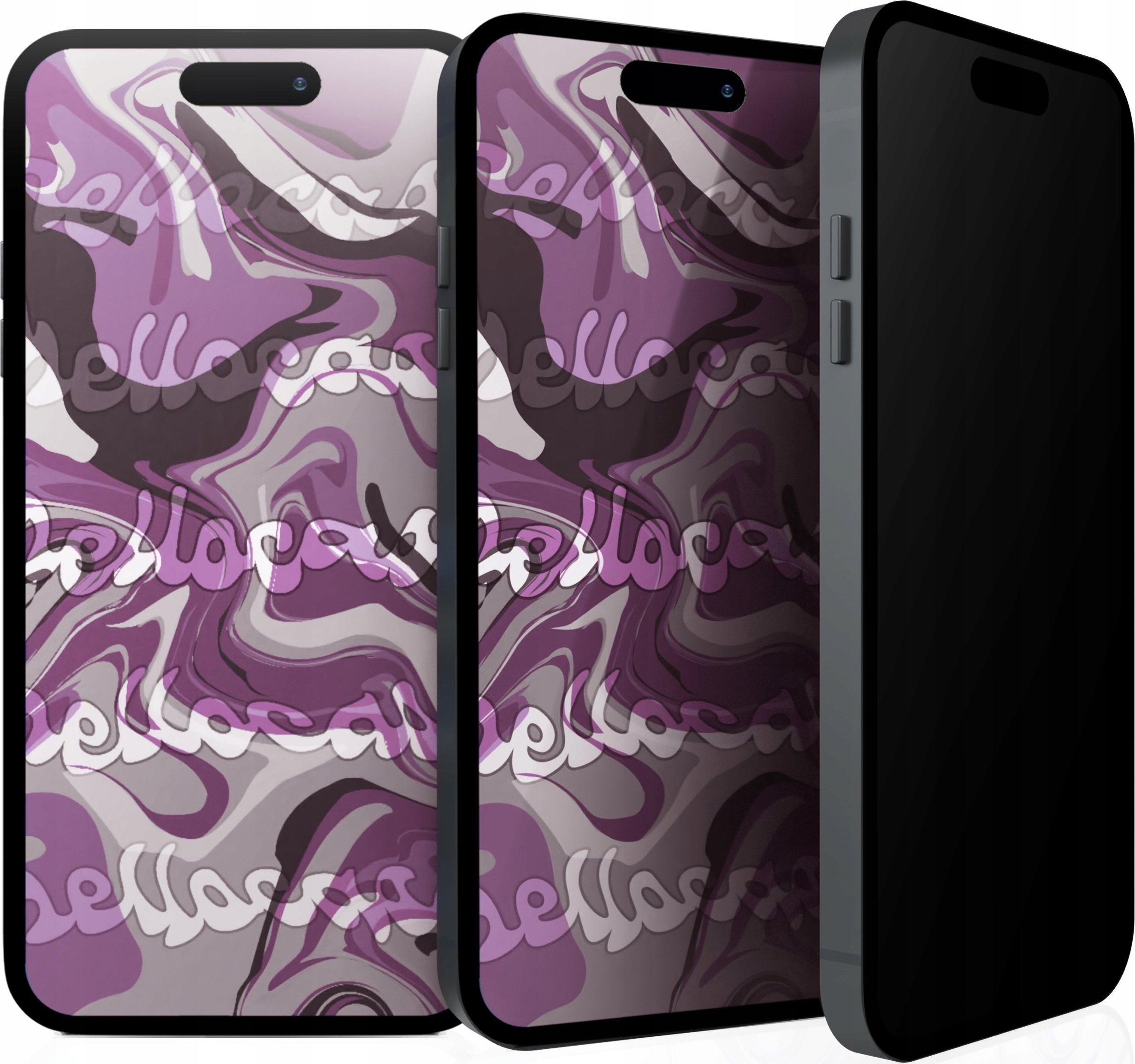 Hello Case [2-pak] Szkło Hartowane Do Apple iPhone 16 Plus Antyszpiegowskie, 9H