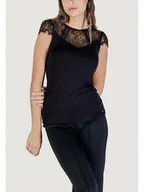 Koszulki i topy damskie - Morgan De Toi T-Shirt 232-DGIULIA Czarny Casual Fit - miniaturka - grafika 1