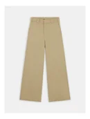 Spodnie damskie - pantaloni donna dickies w wide leg pant dk0a4yse khk khaki - Dickies - miniaturka - grafika 1