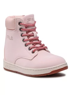 Buty dla dziewczynek - Fila Trapery Bohemian Mid Jr 1011087.70D Różowy - grafika 1