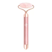 Rollery do masażu - W7 VIBRATING FACE ROLLER Rose Quartz ROLLER DO TWARZY Z WIBRACJAMI - miniaturka - grafika 1