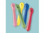 Balony i akcesoria - Balony kształty Dżdżownice mix kolorów - 12 szt. - miniaturka - grafika 1