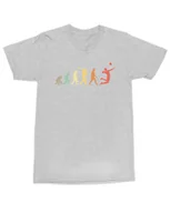 Koszulki i topy damskie - Koszulka dla siatkarza Ewolucja Siatkówka Sportowa Kibica Szara L - miniaturka - grafika 1