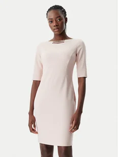 Rinascimento Sukienka koktajlowa CFC0122958003 Różowy Regular Fit - Sukienki - miniaturka - grafika 1