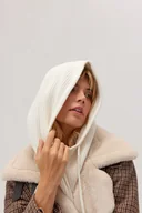 Apaszki i szaliki damskie - Balaklawa z kaszmirem Bedford ecru - miniaturka - grafika 1