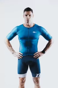 ZEROD Strój triathlonowy RACER TT SUIT deep ocean - Bielizna sportowa męska - miniaturka - grafika 1