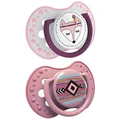 Smoczki uspokajające - Canpol babies LOVI Sm usp silikonowy dynamiczny 6-18 m-cy 2 szt Indian summer 5901691802810 - miniaturka - grafika 1