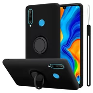 Etui i futerały do telefonów - Pokrowiec Do Huawei P30 LITE w LIQUID CZARNY Etui TPU Obudowa Ochronny Case Cover Plecki Cadorabo - miniaturka - grafika 1