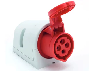 LEDart siłowe natynkowe 32A 4P 400V IP44 124-6 PCE - Gniazdka elektryczne - miniaturka - grafika 2