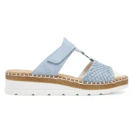 Klapki i japonki damskie - Klapki Rieker V1243-10 - miniaturka - grafika 1