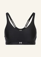 Biustonosze - Under Armour Biustonosz Sportowy Ua Infinity 2.0 Z Siateczką schwarz - UNDER ARMOUR - miniaturka - grafika 1