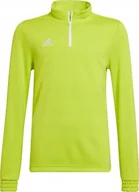 Bluzy damskie - Adidas Bluza dla dzieci adidas Entrada 22 Training Top limonkowa HC5060 116cm - miniaturka - grafika 1