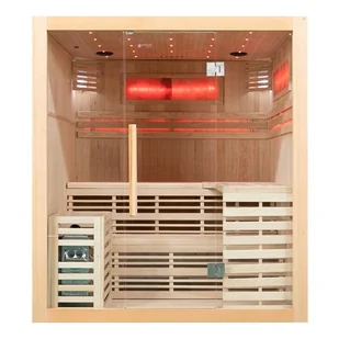 Sauna sucha fińska piec 6 KW Harvia BC60 + kamień solny 180X160X200CM MO-EA4-I Mazur - Sauny - miniaturka - grafika 1