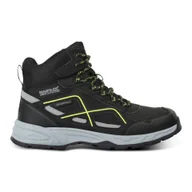 Buty trekkingowe męskie - Regatta Męskie Buty Trekkingowe Vendeavour Black Lime Punch, Rozmiar: 46 - miniaturka - grafika 1