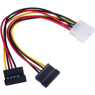 Akyga Kabel zasilający AK-CA-16 MOLEX 2x SATA F-M PVC 0,15m AK-CA-16 - Kable komputerowe i do monitorów - miniaturka - grafika 2