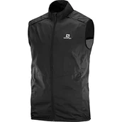 Kurtki męskie - Salomon Męska kurtka Agile Windbreaker Tafta Czarny XXL - miniaturka - grafika 1