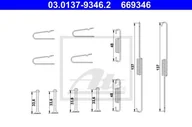 Układ hamulcowy - akcesoria - Zestaw dodatków, szczęki hamulcowe ATE 03.0137-9346.2 - miniaturka - grafika 1