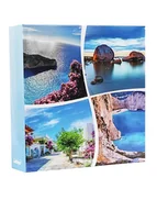 Albumy fotograficzne - ALBUM samoprzylepny 50 kart/100 stron SEGREGATOR błękitna FALA - miniaturka - grafika 1