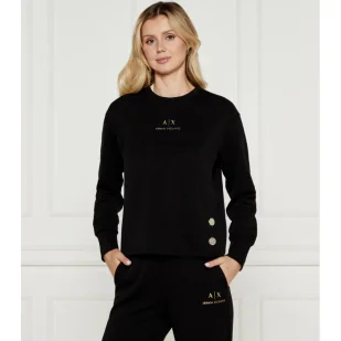 Armani Exchange Bluza Regular Fit - Bluzy damskie - miniaturka - grafika 1