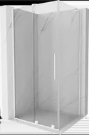 Kabiny prysznicowe - Mexen Velar L kabina prysznicowa rozsuwana 90x75 cm, transparent, biała - 871-090-075-03-20 - miniaturka - grafika 1