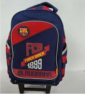Plecaki szkolne i tornistry - PLECAK SZKOLNY NA KÓŁKACH FC BARCELONA - miniaturka - grafika 1