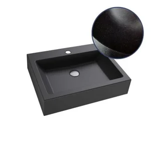 Massi Umywalka nablatowa SINGUR sky black 50 cm MSU-2610-CM - Umywalki - miniaturka - grafika 7