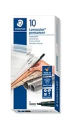 Długopisy - STAEDTLER Długopis permanentny Lumocolor 314-9, pogrubiona szerokość linii, 1,0-2,5 mm - czarny (pudełko 10 szt.) - miniaturka - grafika 1
