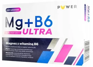 Puwer Polska Sp. z o.o. Puwer Polska Sp z o.o Magnez z witaminą B6 Mg + B6 Ultra 60 tabletek - Układ nerwowy - miniaturka - grafika 1